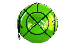 Тюбинг надувные санки 100 см ПВХ, lime-black